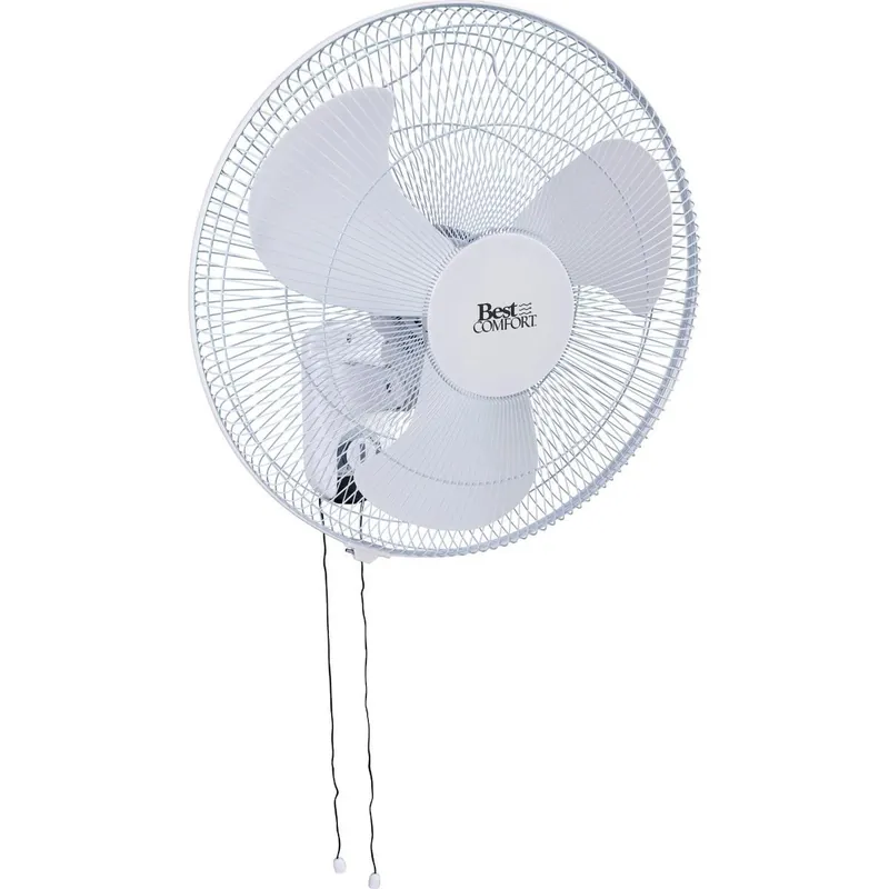 Best Comfort FW45-F3 18 In. 3-Speed White Oscillating Wall-Mount Fan