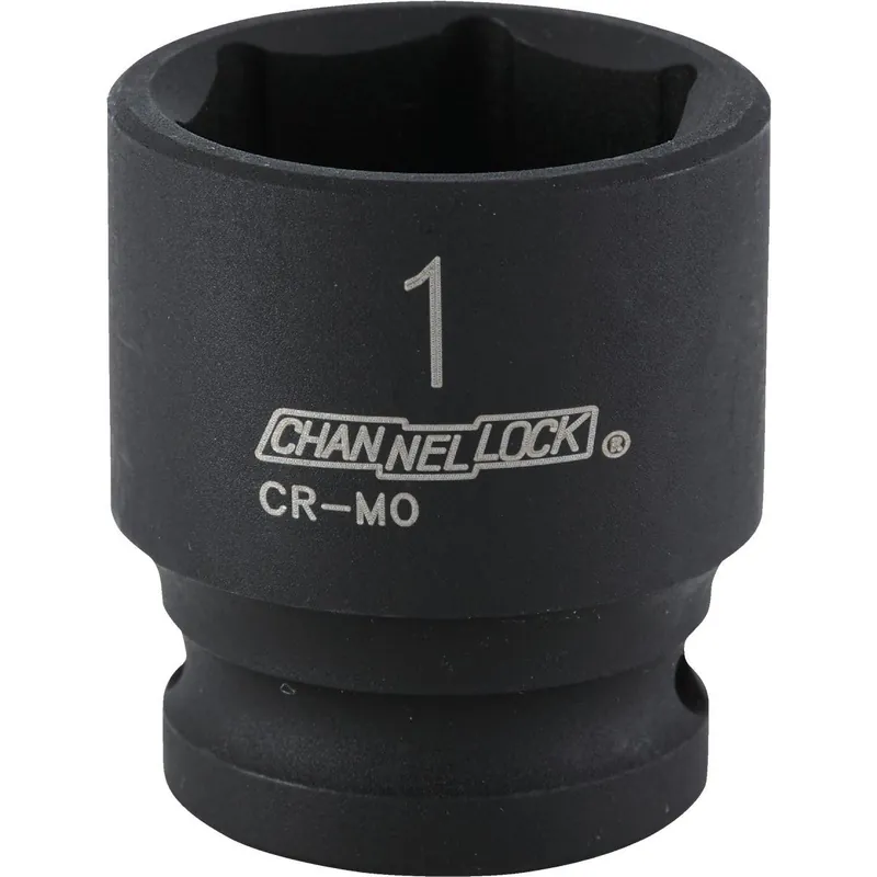 Channellock 313254 1/2 In. Drive 1 In. 6-Point Shallow Standard Impact Socket