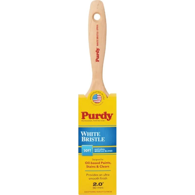 Purdy 145380420 White Bristle Sprig 2 In. Flat Trim Paint Brush