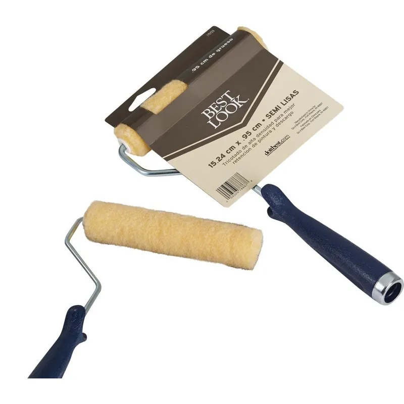 Best Look DIBMT143-11-600 6 In. x 3/8 In. Mini Knit Paint Roller Cover & Frame