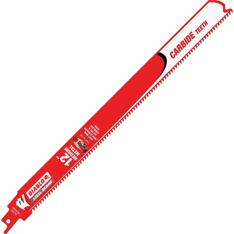 Diablo DS1210CF Steel Demon 12 In. 10 TPI Carbide Medium Metal Reciprocating Saw Blade