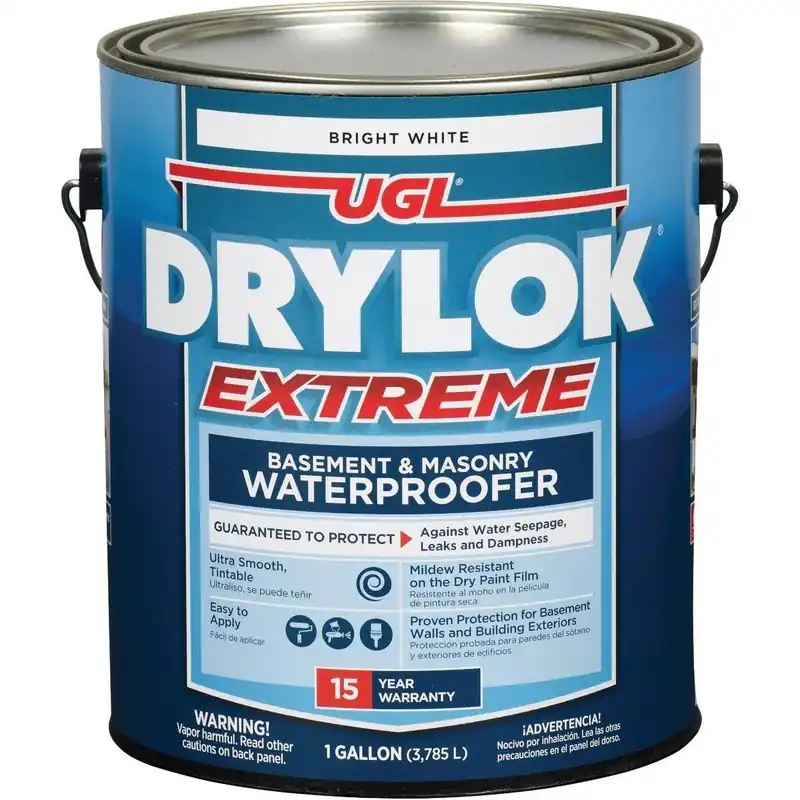 Drylok 28613 White Extreme Basement & Masonry Waterproofer Concrete Sealer 1 Gal.