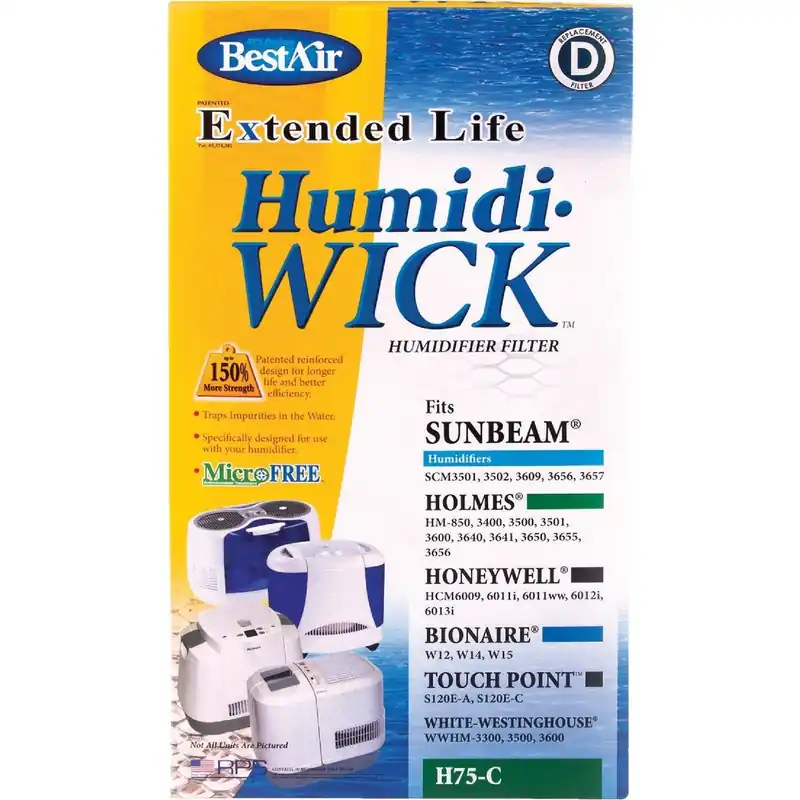 BestAir H75-PDQ-4 RPPH75-PDQ-4 Humidifier Wick Filter