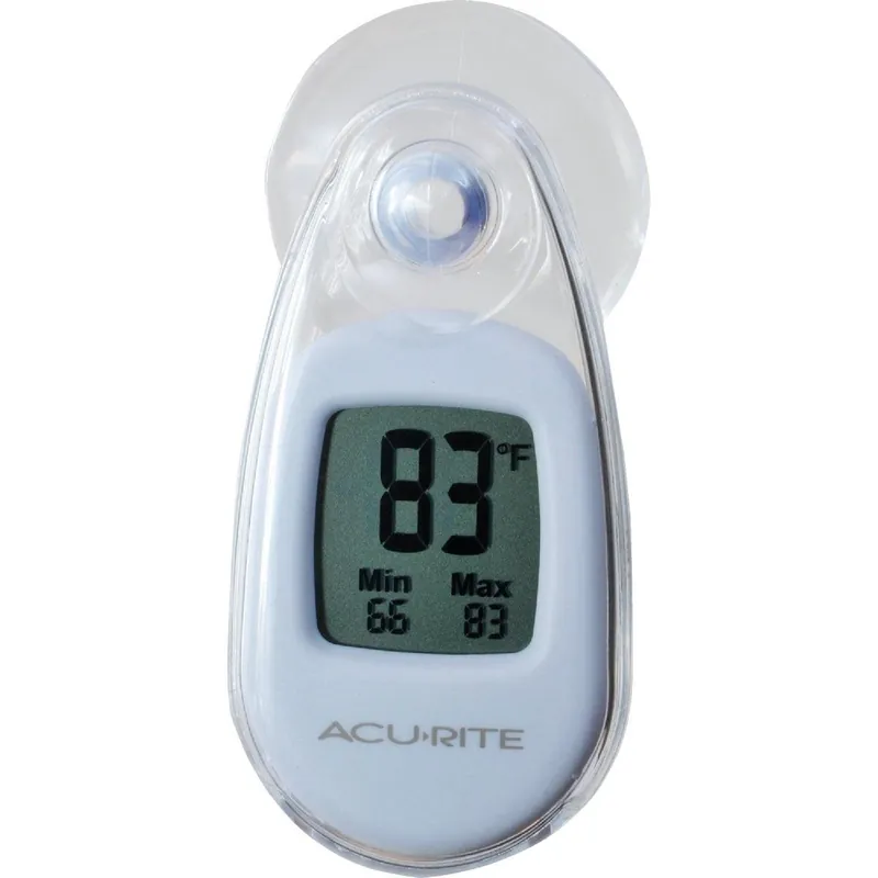 Acurite 00315A1 Digital -4 deg to 158 deg Fahrenheit Window Thermometer