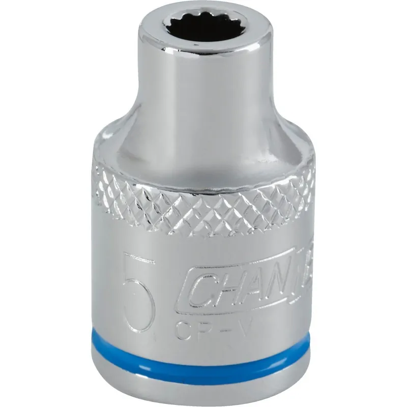 Channellock 302689 3/8 In. Drive 5 mm 12-Point Shallow Metric Socket