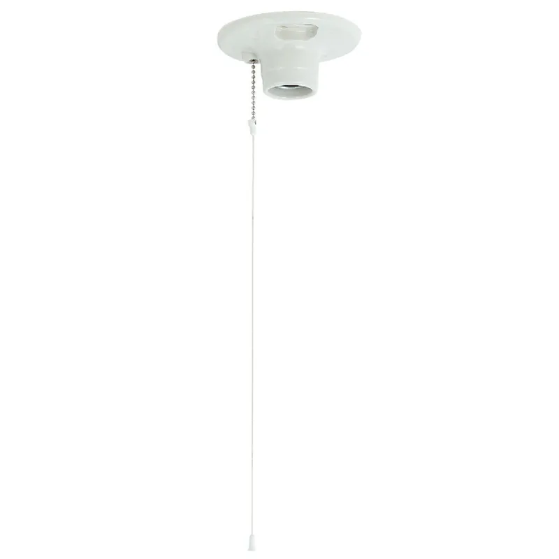 Leviton 011-49816-00C White Porcelain Incandescent 1-Piece Lampholder