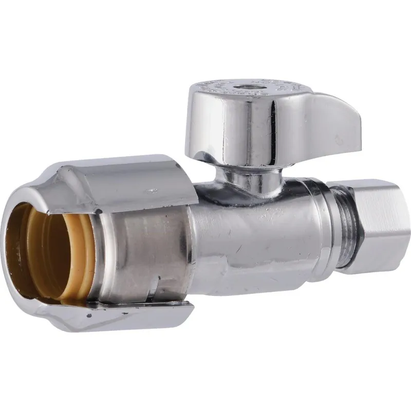 SharkBite UR23037 Compression Brass Straight Stop Valve