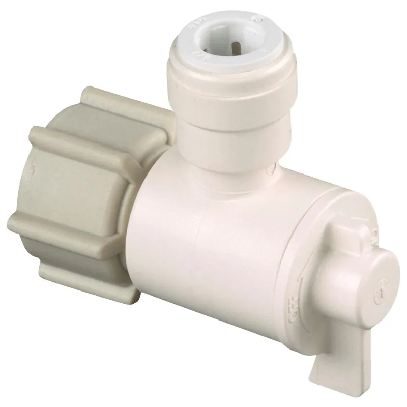 Watts 3553-0808 1/2 In. FPT X 3/8 In. CTS Quick Connect Stop Angle Valve