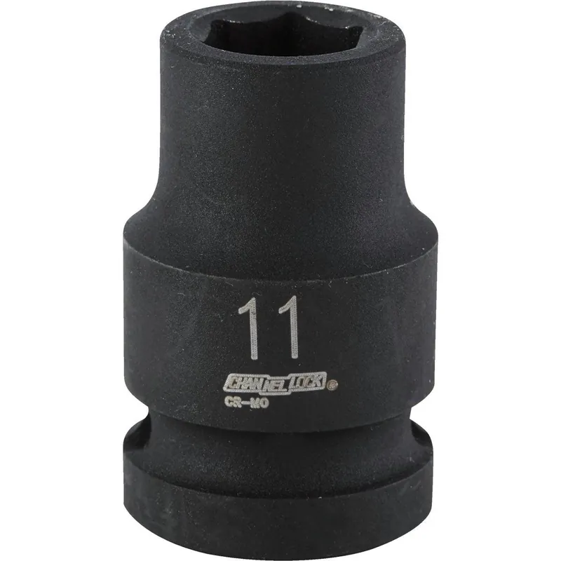 Channellock 302883 1/2 In. Drive 11 mm 6-Point Shallow Metric Impact Socket