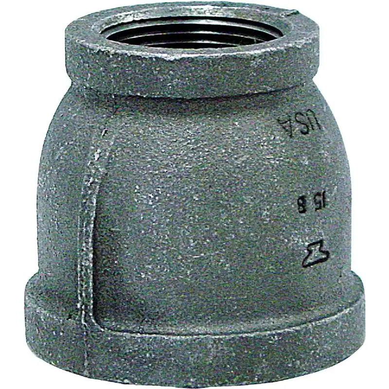 Anvil 8700134607 Malleable Black Iron Reducing Coupling 1-1/2 In. x 1 In.