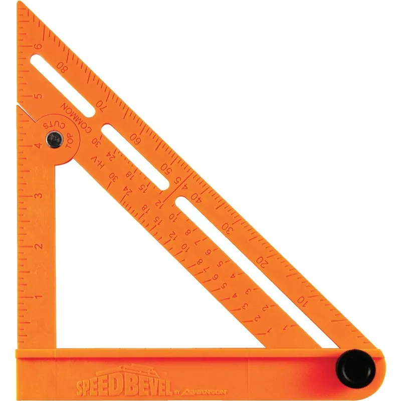 Swanson TOSB01 Speed Bevel 7 In. Plastic Folding Square and T-Bevel