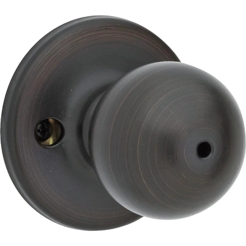 Kwikset 300P11PCP Polo Venetian Bronze Bed & Bath Door Knob