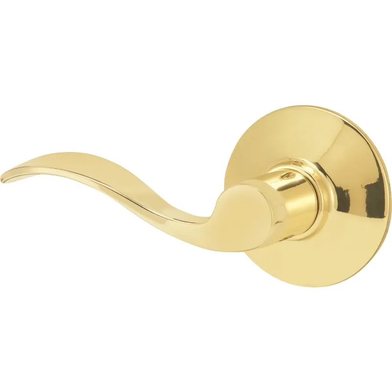 Schlage F10VACC605 Bright Brass Accent Passage Door Lever