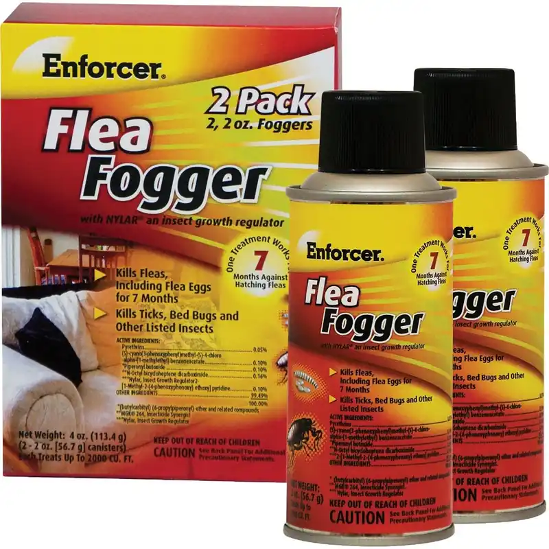 Enforcer EFF2 Flea Indoor Insect Fogger 2 Oz. (2-Pack)