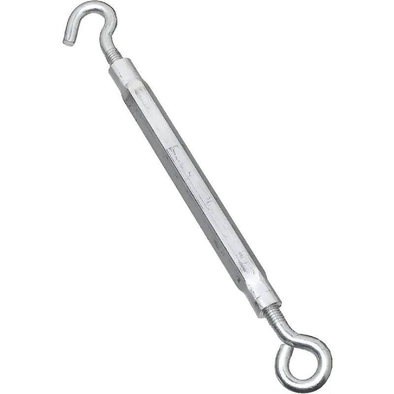 National N221895 3/8 In. x 16 In. Zinc Hook & Eye Turnbuckle
