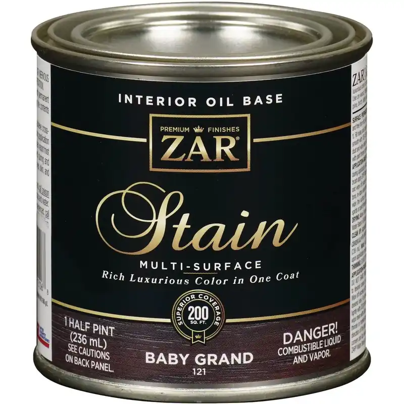 ZAR 12106 Oil-Based Wood Stain Baby Grand 1/2 Pt.