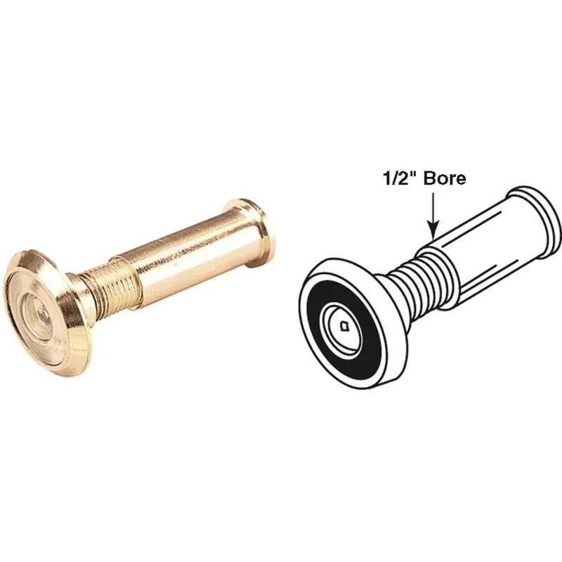 Defender Security U9892 Brass Wide Angle Door Viewer