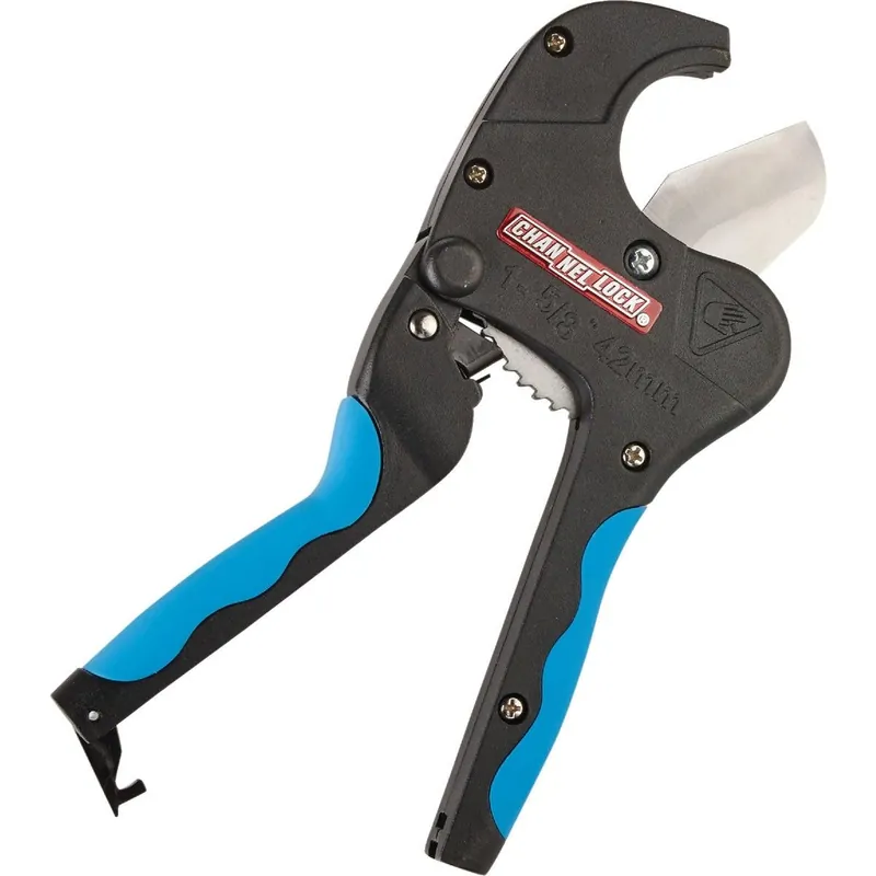 Channellock GS-PC317 Up to 1-5/8 In. Ratcheting PVC Plastic Tubing Cutter