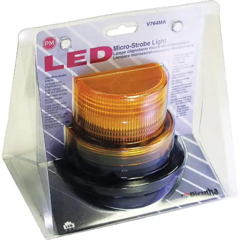 Peterson V764MA 9-36 V. Amber 65 Triple Strobe Light