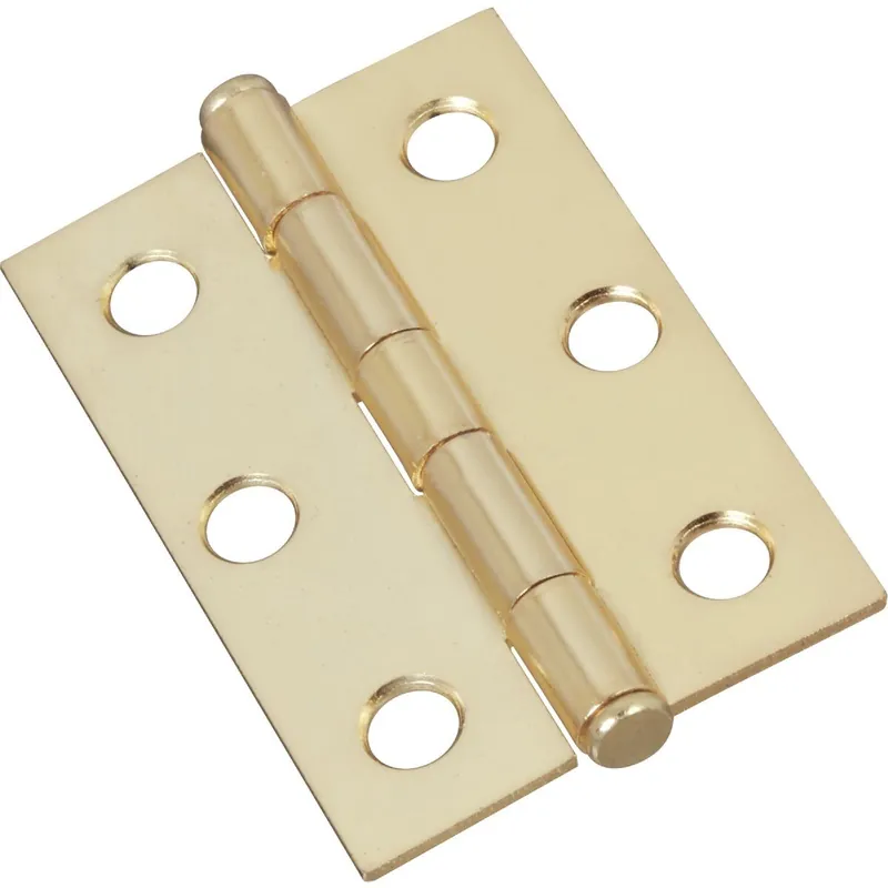 National N146753 Brass Full-Inset Pin Hinge Power (2-Pack)