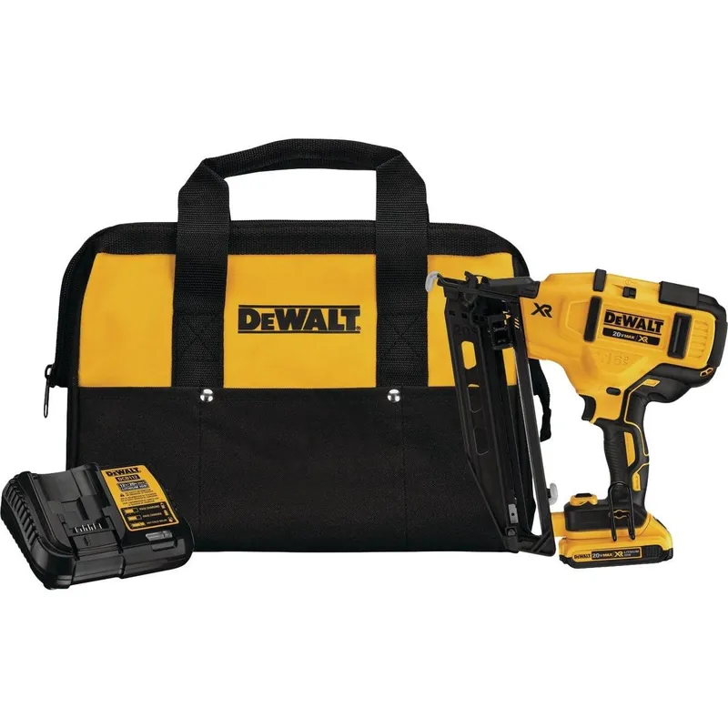 DeWalt DCN660D1 20 Volt MAX XR 16-Gauge 2-1/2 In. Angled Cordless Finish Nailer Kit