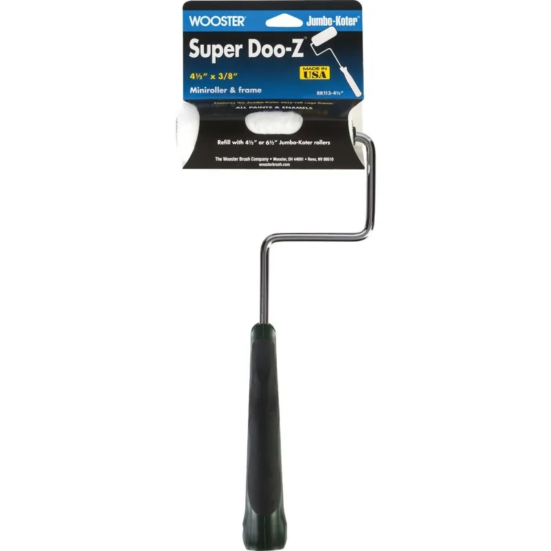 Wooster Brush RR113-41/2 Super Doo-Z 4-1/2 In. Mini Woven Paint Roller Cover & Frame