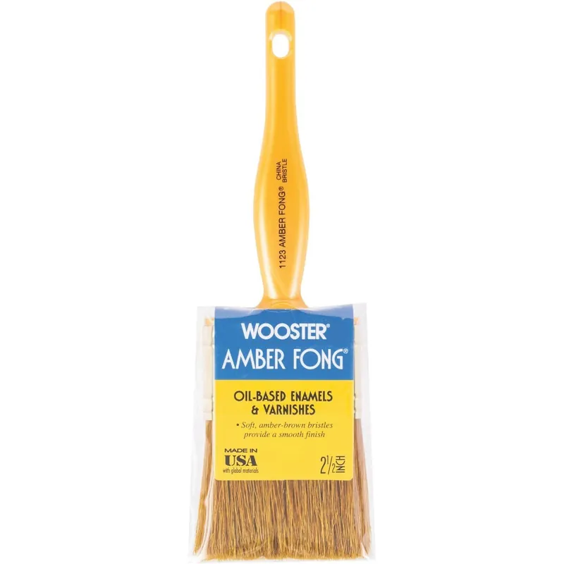 Wooster Brush 1123-21/2 Amber Fong 2-1/2 In. Flat Paint Brush
