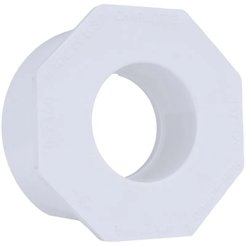 Charlotte Pipe PVC021074000HA 4 In. SPG x 2 In. Slip Schedule 40 PVC Bushing