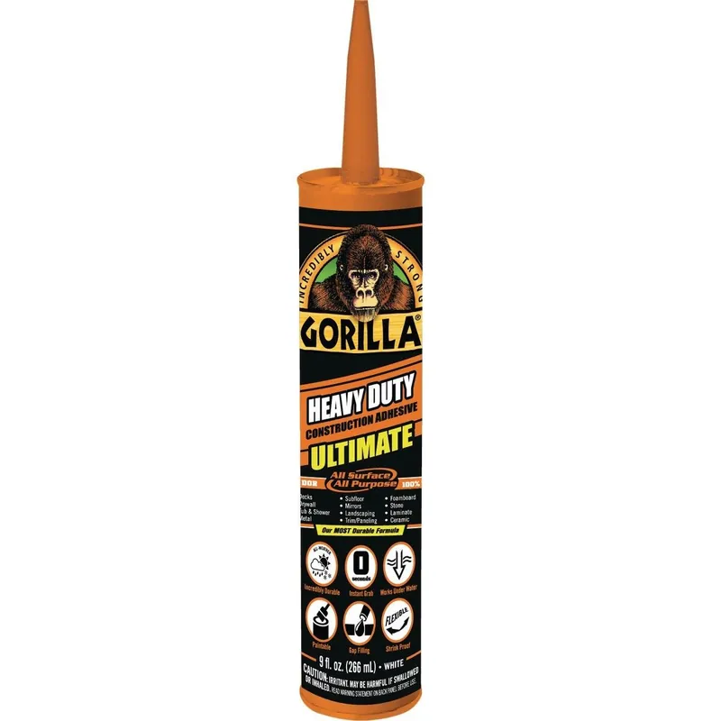 Gorilla Glue 8008002 Gorilla 9 Oz. Heavy Duty Construction Adhesive Ultimate