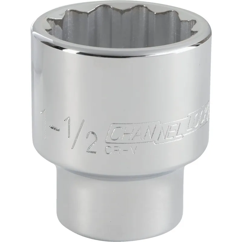 Channellock 309052 3/4 In. Drive 1-1/2 In. 12-Point Shallow Standard Socket