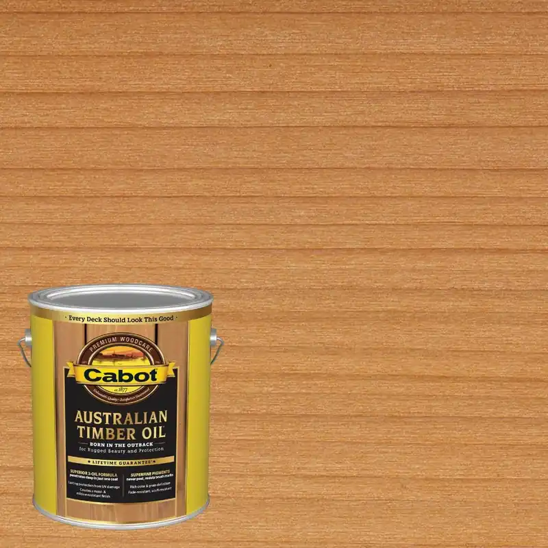 Cabot 140.0003457.007 Australian Timber Oil Translucent Exterior Oil Finish Amberwood 1 Gal.