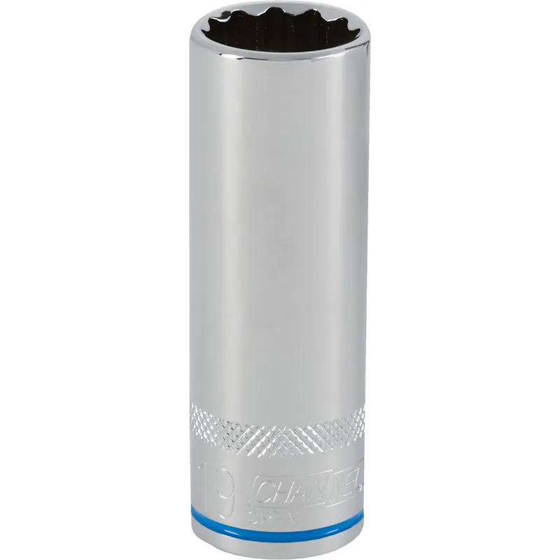 Channellock 302865 1/2 In. Drive 19 mm 12-Point Deep Metric Socket