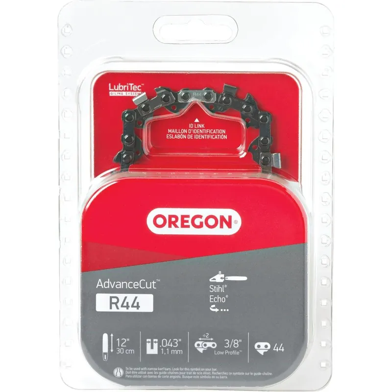Oregon Cutting R44 Oregon AdvanceCut LubriTec 12 In. 3/8 In. Low Profile 44 Link Chainsaw Chain