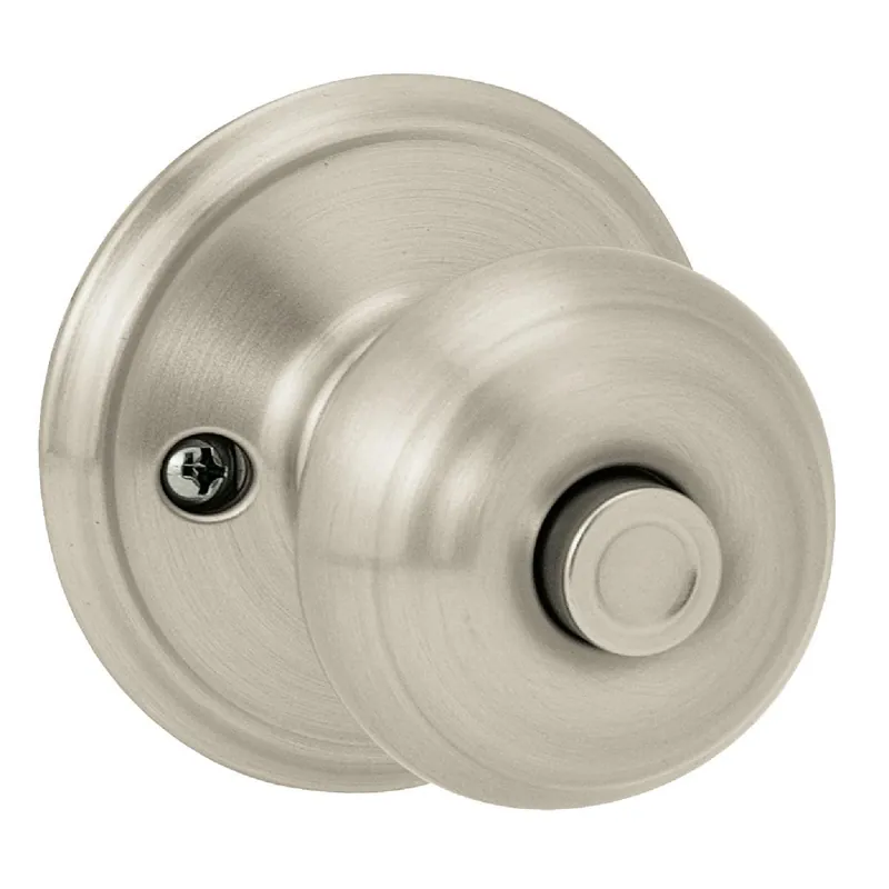 Schlage F40VGEO619 Georgian Satin Nickel Bed & Bath Door Knob