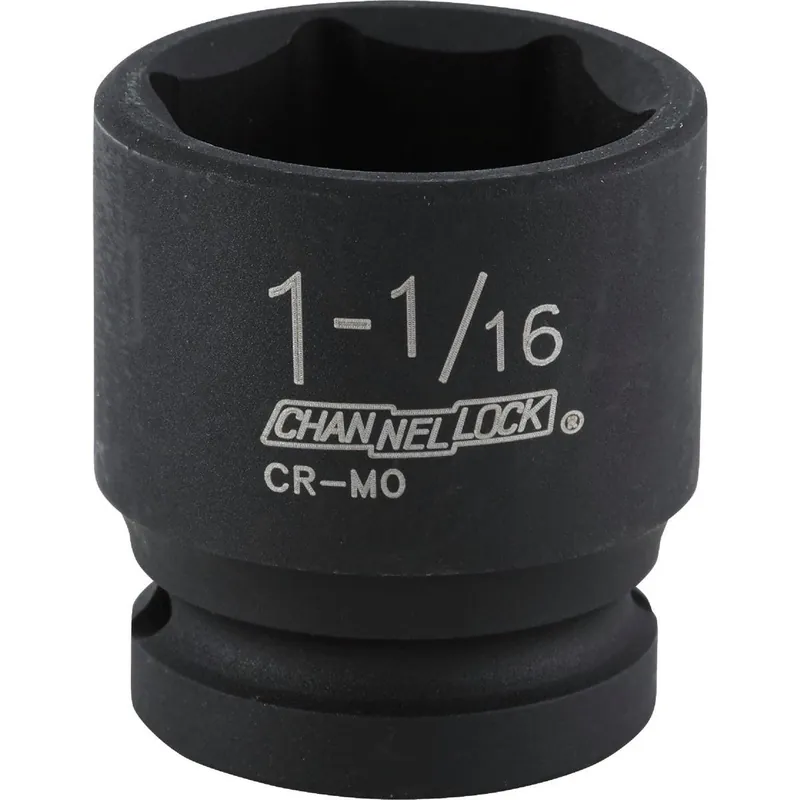 Channellock 313556 1/2 In. Drive 1-1/16 In. 6-Point Shallow Standard Impact Socket