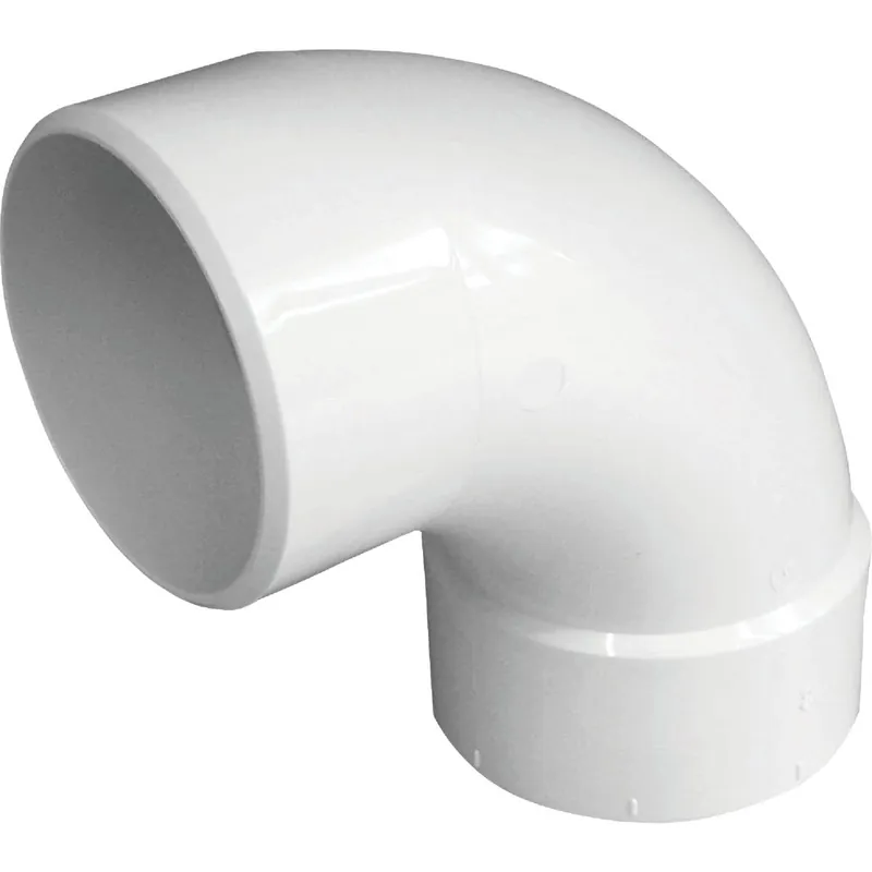 IPEX 414174BC Canplas 4 In. SDR 35 90 Deg. PVC Sewer and Drain Street Elbow