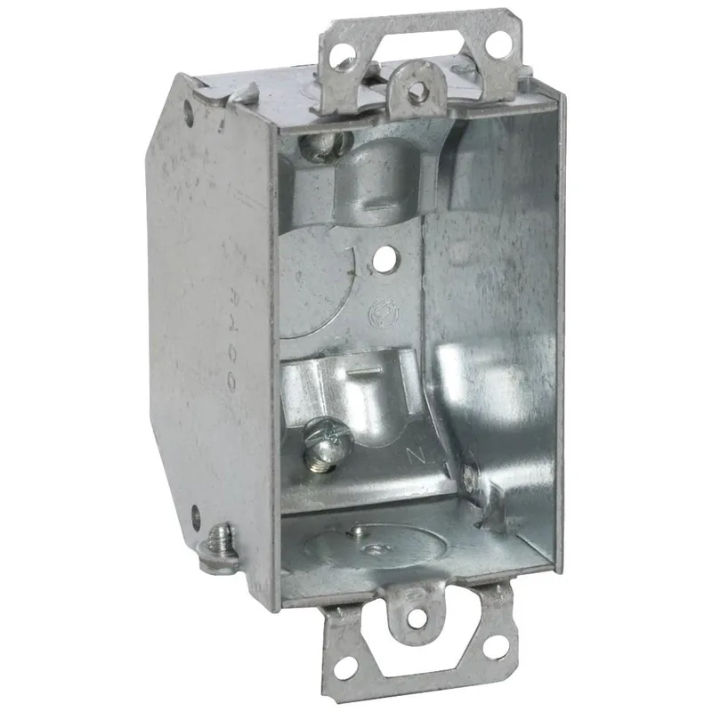 Southwire G601BVR-UPC 1-Gang Steel Welded Beveled Wall Box