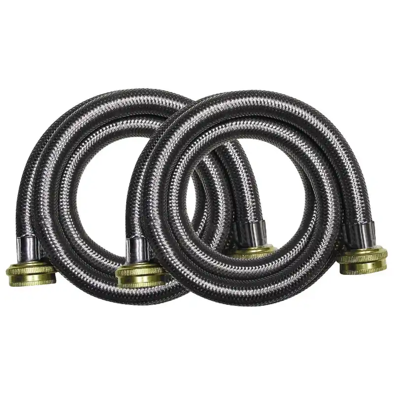 B&K 496-212DPDIB Washing Machine Hose 125 psi 5 Ft. (2-Pack)