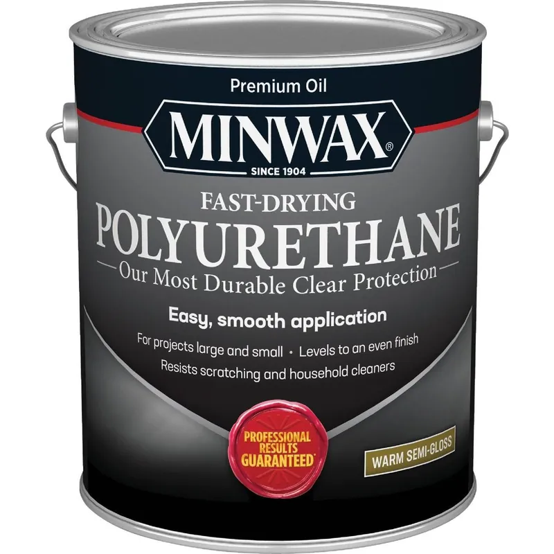 Minwax 319010000 VOC Semi-Gloss Fast-Drying Interior Polyurethane 1 Gal.