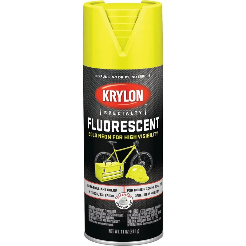Krylon K03104888 Fluorescent Spray Paint Lemon Yellow