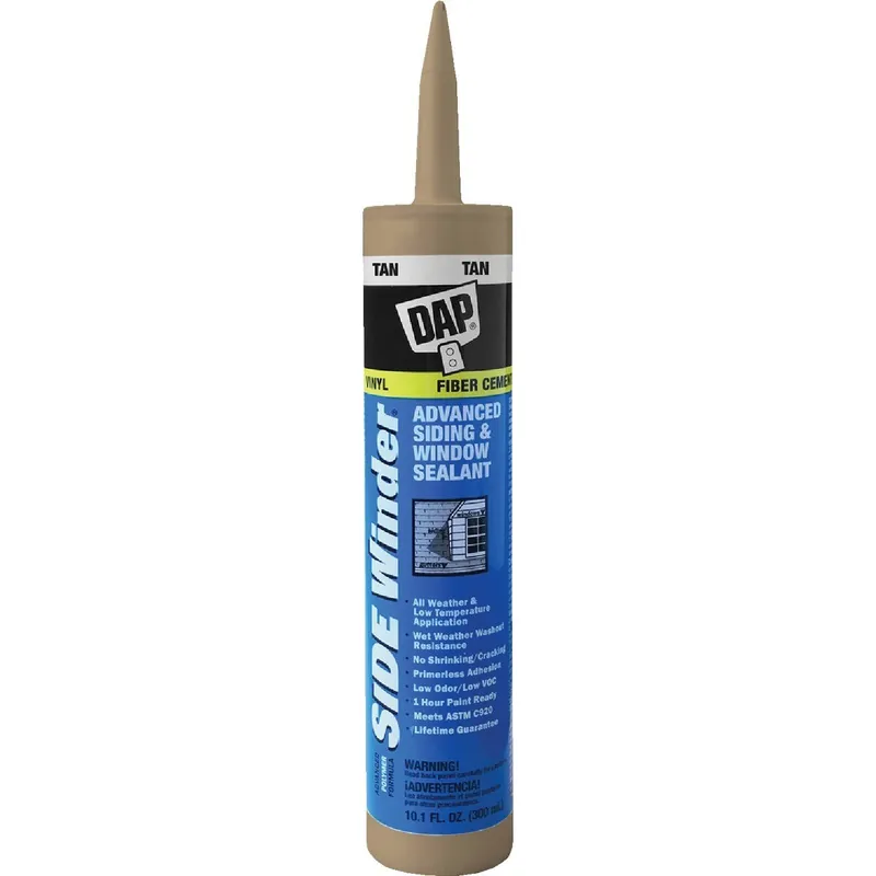 DAP 00810 Side Winder 10.1 Oz Advanced Siding & Window Polymer Sealant Tan