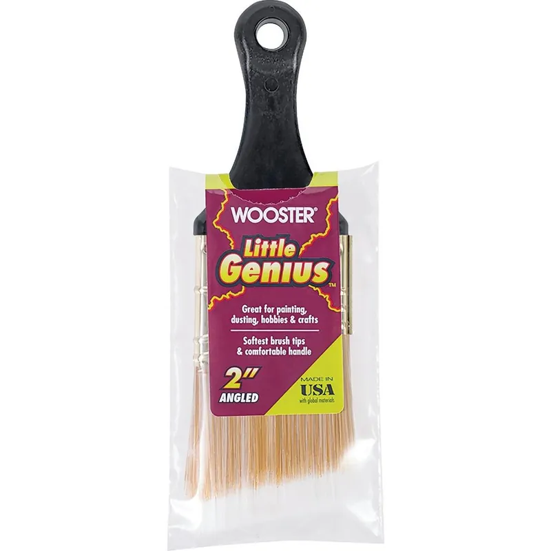 Wooster Brush Q3222-2 Little Genius 2 In. Angle Sash Short Handle Paint Brush