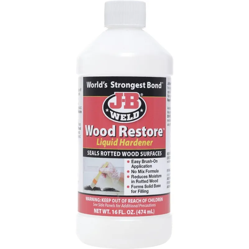 J-B Weld 40001 Wood Restore 16 Oz. Liquid Hardener