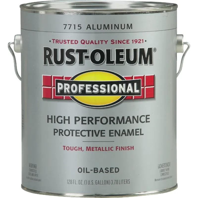 Rust-Oleum 7715402 Professional Oil Based Gloss Protective Rust Control Enamel Aluminum 1 Gal.
