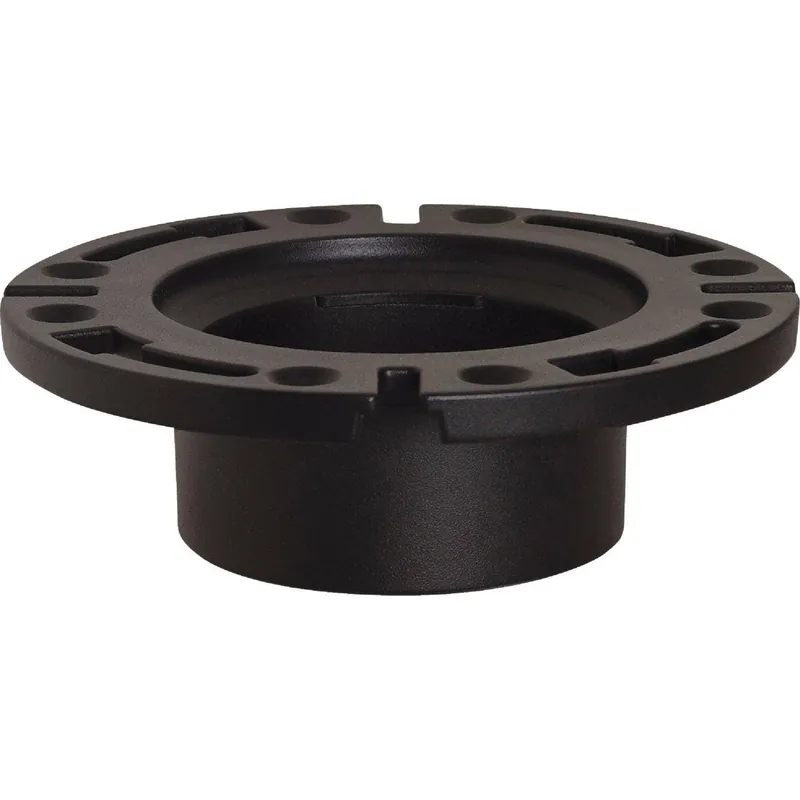 Sioux Chief 886-A Hub/Inside 4 In. ABS Open Toilet Flange w/1-Piece Plastic Ring