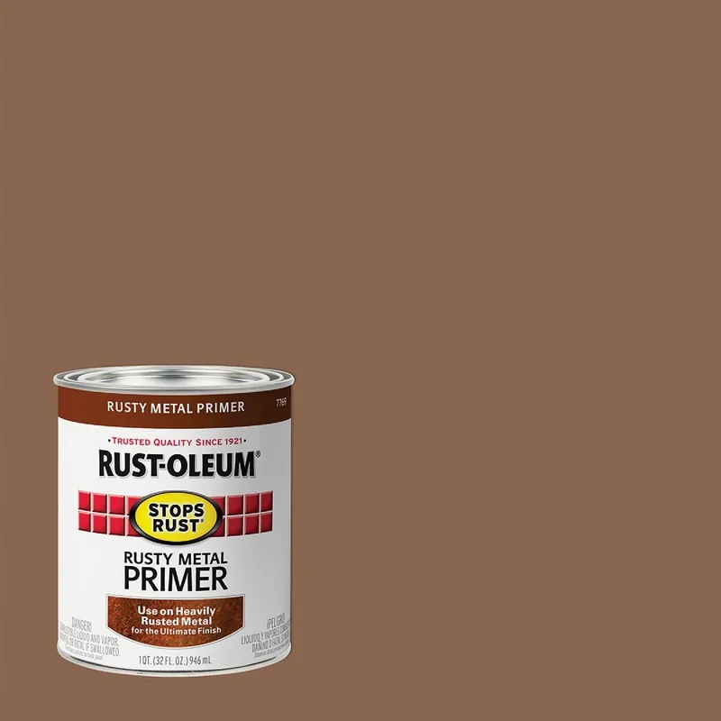 Rust-Oleum 7769502 Rusty Metal Primer Red/Brown 1 Qt.