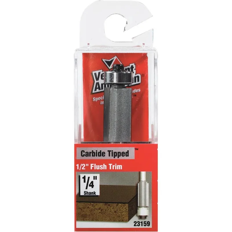 Vermont American 23159 Carbide Tip 1/2 In. x 1 In. Flush Trim Bit