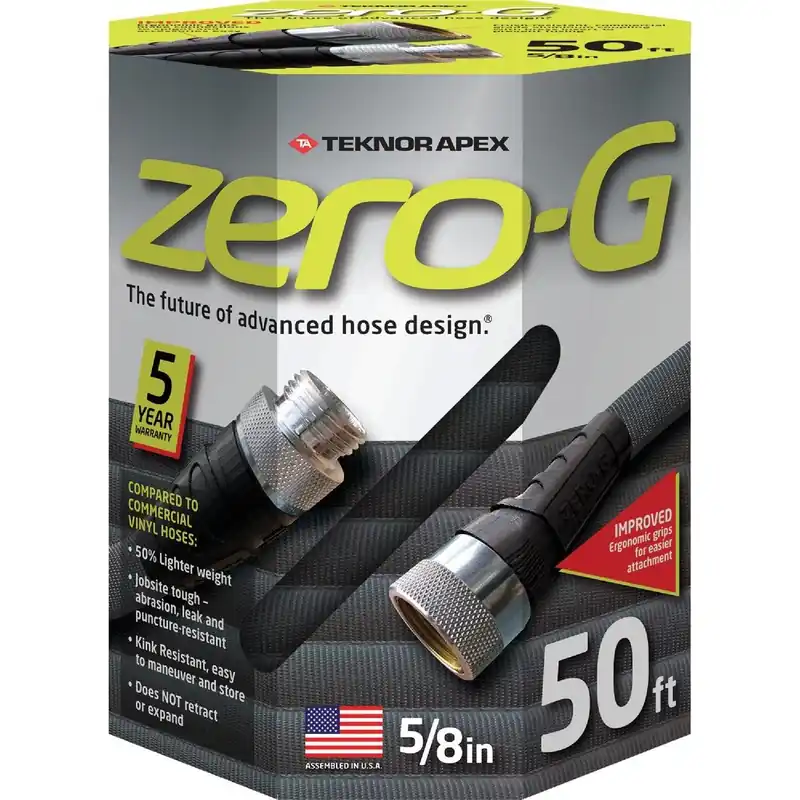 Teknor Apex 4001-50 Zero-G 5/8 In. Dia. x 50 Ft. L. Drinking Water Safe Expandable Hose