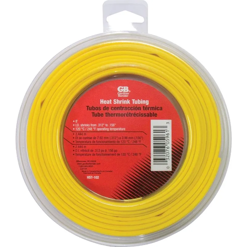 Gardner Bender HST-102 PVC 8 Ft. Heat Shrink Tubing