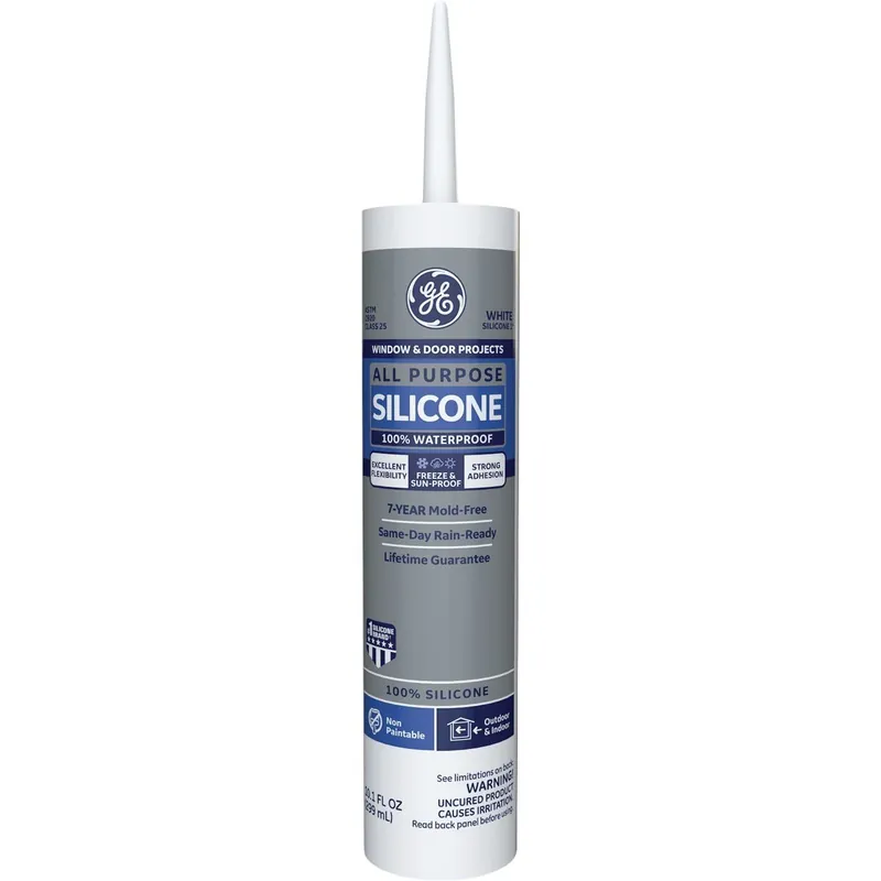 GE 2749483 All Purpose Silicone 1 Sealant White 10.1 Oz.